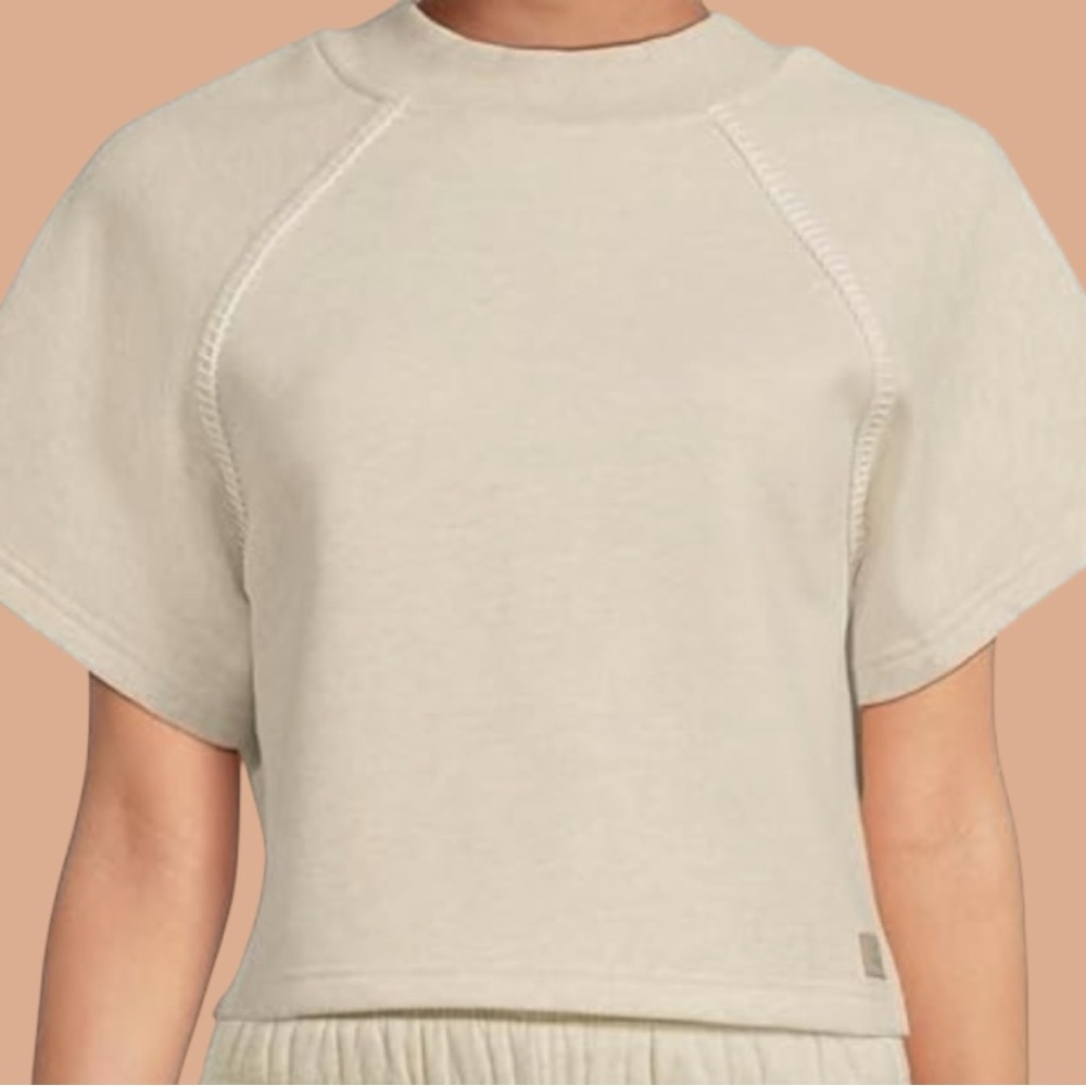 UGG-Classic Short Sleeve Crewneck -Sand Heather